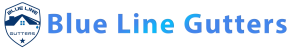 Blue Line Gutters Logo with Text